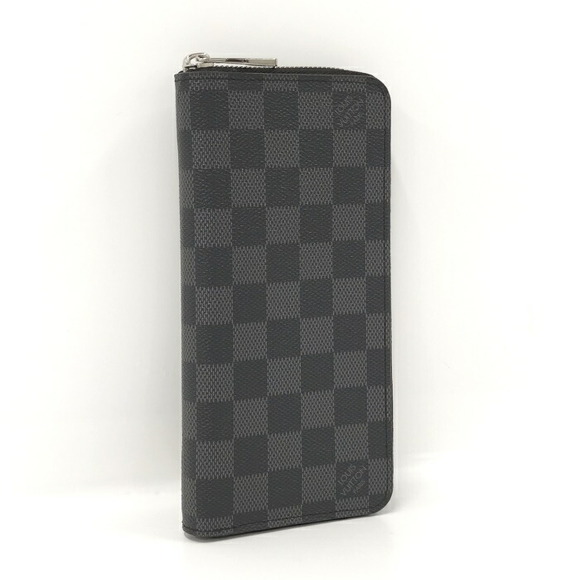 Louis Vuitton Damier Graphite Vertical Round Zipper Long Wallet - Picture 1 of 8